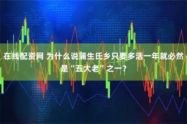 在线配资网 为什么说蒲生氏乡只要多活一年就必然是“五大老”之一？